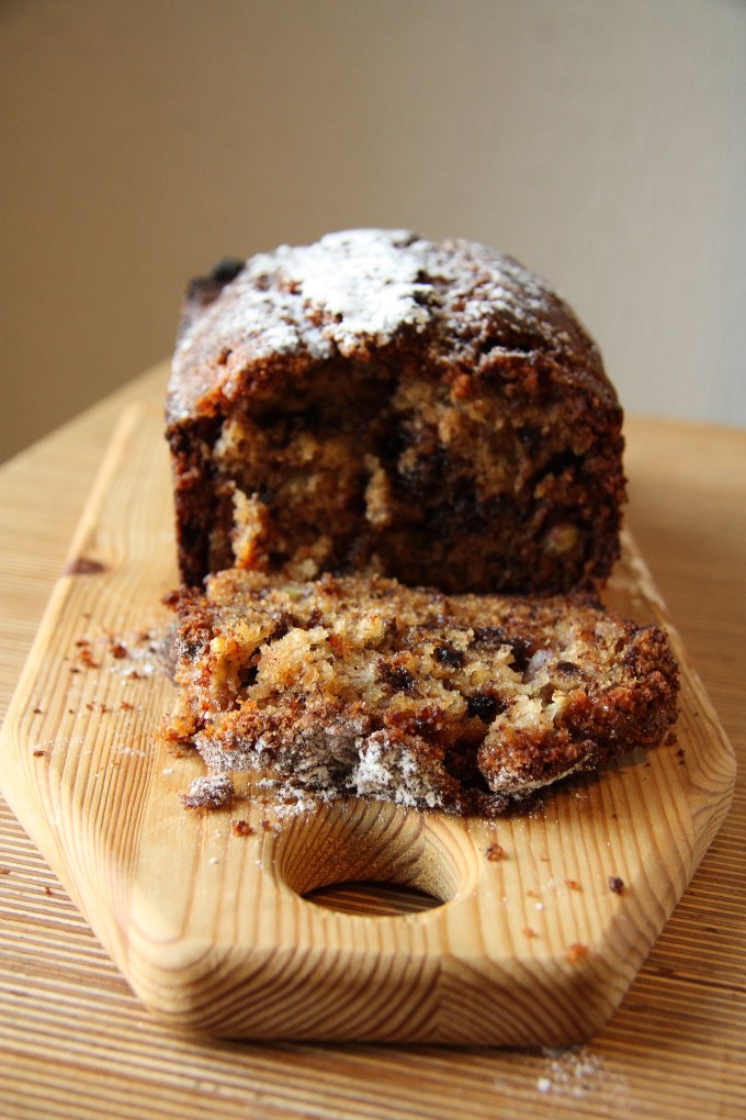 Banana bread ready to eat