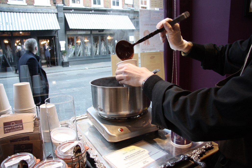 Hot chocolate from Paul A. Young's