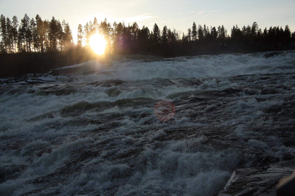 Storforsen falls