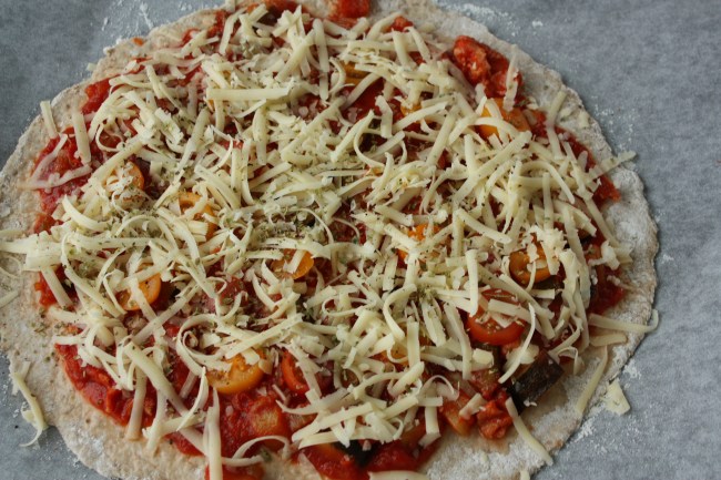 unbaked pizza