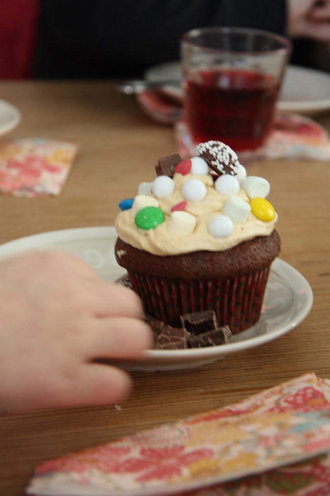 decorated cupcake