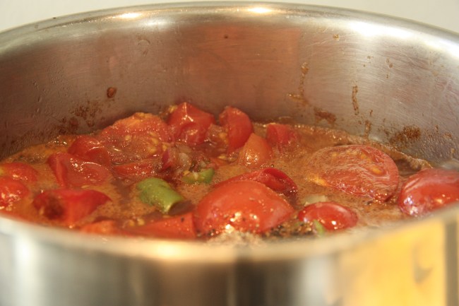 ketchup in the making