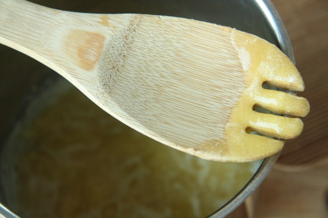 melted butter with flour