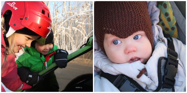 the baby in the buggy