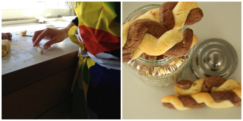 corkscrew cookies collage