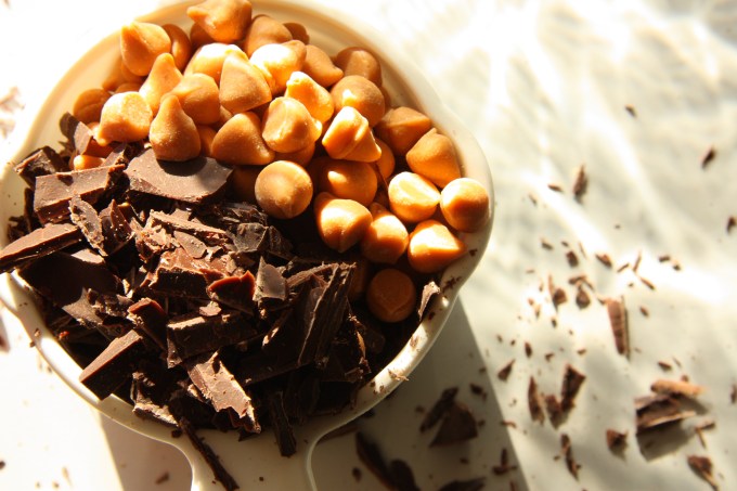 butterscotch chips and chocolate