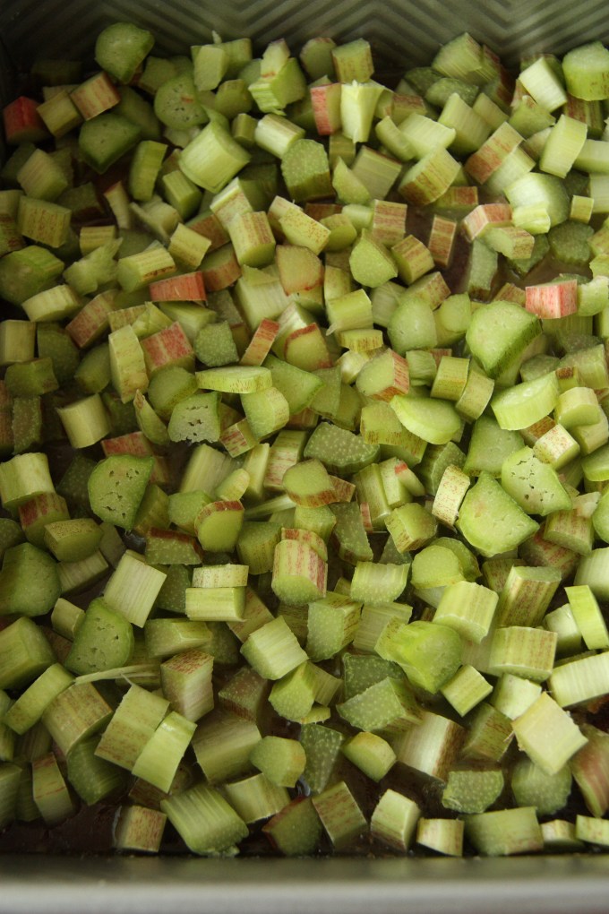 chopped rhubarb
