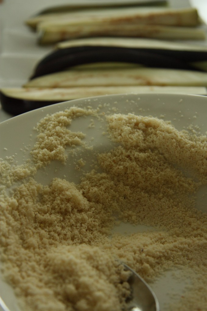 breading eggplant