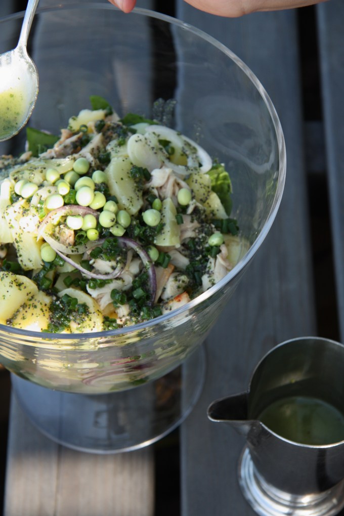 mint pesto potato salad