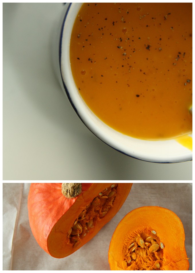 pumpkin soup collage