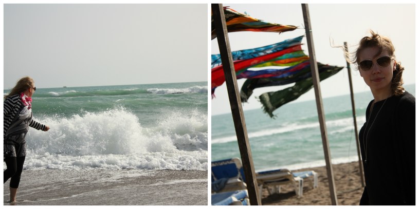 flying scarves and waves