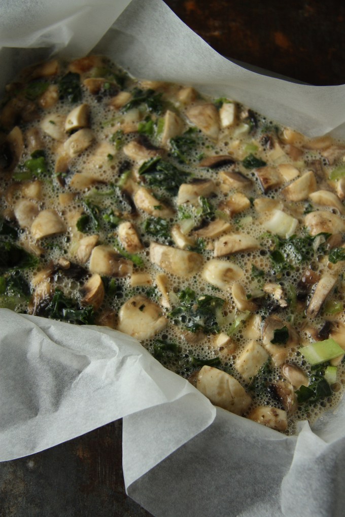 mushroom egg bake kananmuna sieni paistos