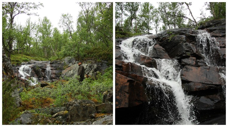waterfalls in swedish lapland