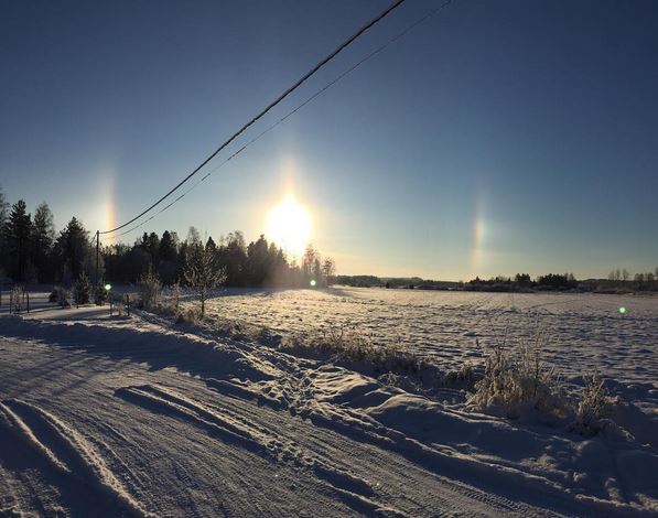 sun dogs haloilmiö