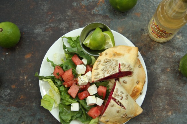 cabana de empanadas punajuuri watermelon salad kombucha